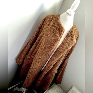 Democracy XL Fluffy long sleeve Jacket.  Never Worn. Nordstrom Rack